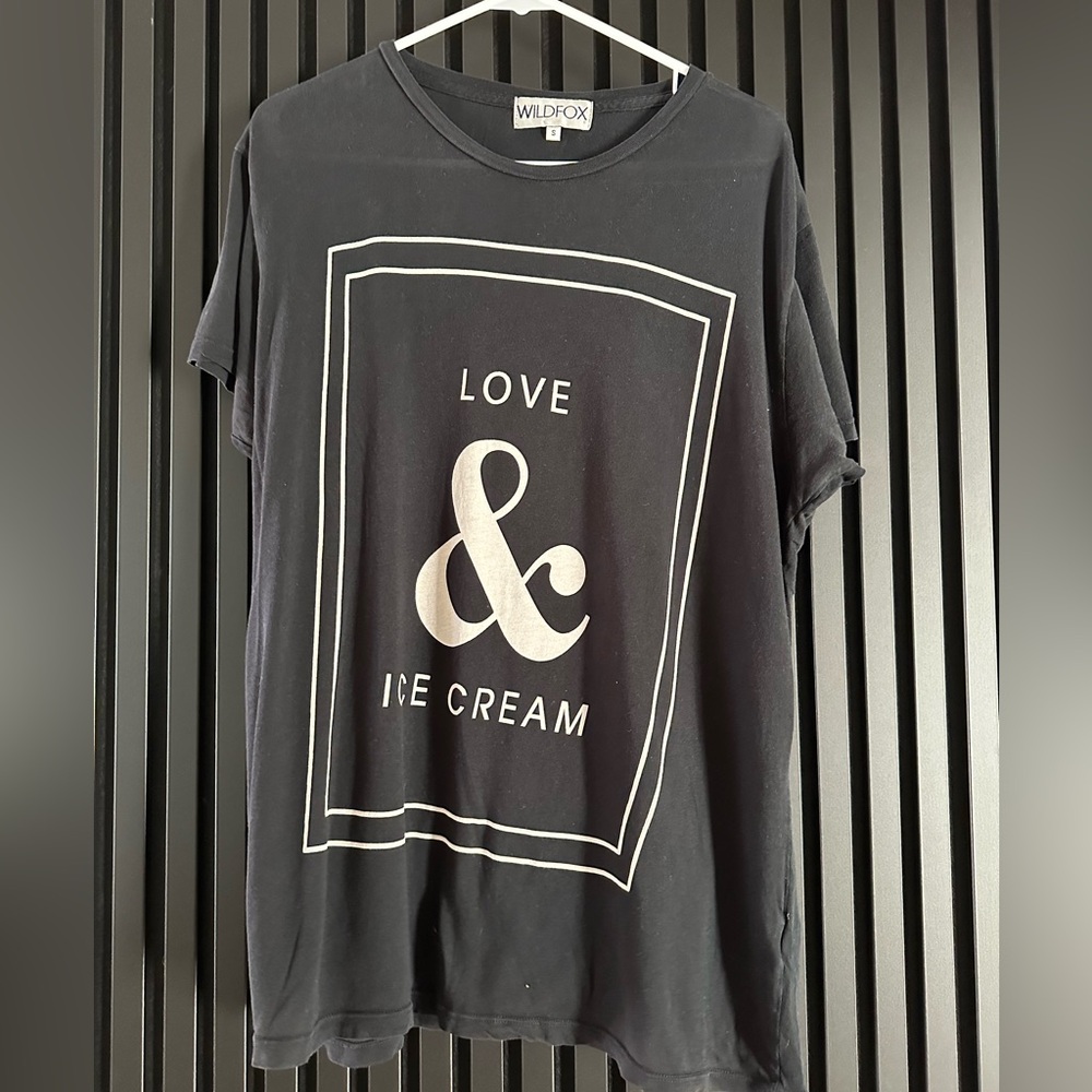 Wildfox Love & Ice Cream Graphic Tee